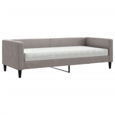 vidaXL tópszínű szövet kanapéágy matraccal 80 x 200 cm (3196558) ágy és ágykellék
