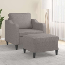 vidaXL tópszínű szövet kanapéfotel lábtartóval 60 cm bútor