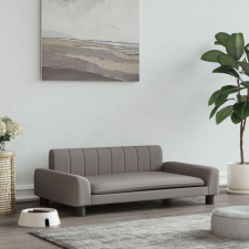 vidaXL Tópszínű szövet kutyaágy 90 x 53 x 30 cm szállítóbox, fekhely kutyáknak