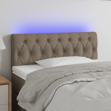 vidaXL Tópszínű szövet LED-es fejtámla 100 x 7 x 78/88 cm ágy és ágykellék