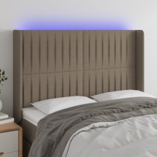 vidaXL tópszínű szövet LED-es fejtámla 147x16x118/128 cm ágy és ágykellék