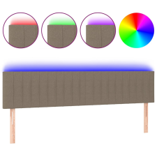 vidaXL tópszínű szövet LED-es fejtámla 160x5x78/88 cm (3121860) ágy és ágykellék