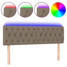vidaXL tópszínű szövet LED-es fejtámla 160x7x78/88 cm (3121958) ágy és ágykellék