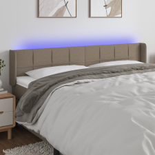 vidaXL tópszínű szövet LED-es fejtámla 163 x 16 x 78/88 cm ágy és ágykellék