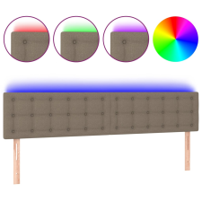 vidaXL tópszínű szövet LED-es fejtámla 180x5x78/88 cm (3122064) ágy és ágykellék