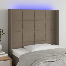 vidaXL tópszínű szövet LED-es fejtámla 83x16x118/128 cm ágy és ágykellék