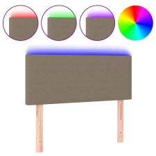 vidaXL tópszínű szövet LED-es fejtámla 90x5x78/88 cm (3121318) ágy és ágykellék