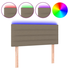 vidaXL tópszínű szövet LED-es fejtámla 90x5x78/88 cm (3121738) ágy és ágykellék