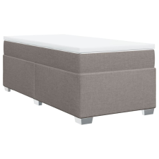 vidaXL tópszínű szövet rugós ágy matraccal 100 x 200 cm ágy és ágykellék