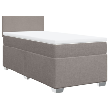 vidaXL tópszínű szövet rugós ágy matraccal 100 x 200 cm ágy és ágykellék