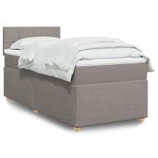 vidaXL tópszínű szövet rugós ágy matraccal 100 x 200 cm ágy és ágykellék