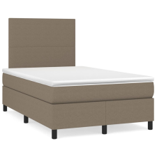 vidaXL tópszínű szövet rugós ágy matraccal 120 x 200 cm (3141605) ágy és ágykellék