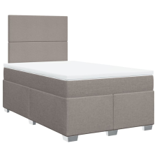 vidaXL tópszínű szövet rugós ágy matraccal 120 x 200 cm (3290452) ágy és ágykellék