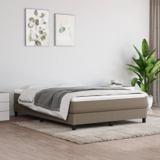 vidaXL tópszínű szövet rugós ágy matraccal 140 x 190 cm ágy és ágykellék