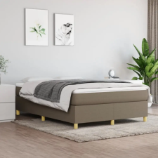 vidaXL tópszínű szövet rugós ágy matraccal 140 x 190 cm ágy és ágykellék