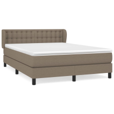 vidaXL tópszínű szövet rugós ágy matraccal 140 x 190 cm (3126561) ágy és ágykellék