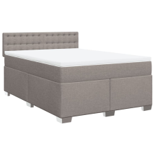 vidaXL tópszínű szövet rugós ágy matraccal 140 x 190 cm (3285901) ágy és ágykellék