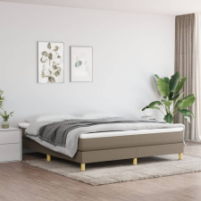 vidaXL tópszínű szövet rugós ágy matraccal 160 x 200 cm ágy és ágykellék