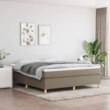 vidaXL tópszínű szövet rugós ágy matraccal 160 x 200 cm ágy és ágykellék