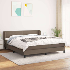 vidaXL tópszínű szövet rugós ágy matraccal 160 x 200 cm ágy és ágykellék