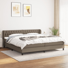 vidaXL tópszínű szövet rugós ágy matraccal 200 x 200 cm ágy és ágykellék