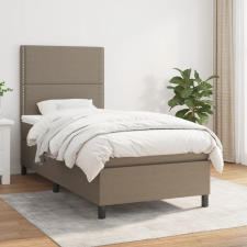 vidaXL tópszínű szövet rugós ágy matraccal 80 x 200 cm ágy és ágykellék