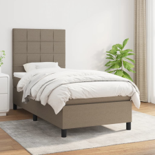 vidaXL tópszínű szövet rugós ágy matraccal 80 x 200 cm ágy és ágykellék