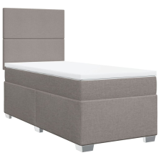 vidaXL tópszínű szövet rugós ágy matraccal 80 x 200 cm ágy és ágykellék