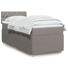 vidaXL tópszínű szövet rugós ágy matraccal 80 x 200 cm ágy és ágykellék