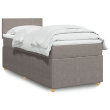 vidaXL tópszínű szövet rugós ágy matraccal 80 x 200 cm ágy és ágykellék