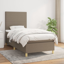 vidaXL tópszínű szövet rugós ágy matraccal 80 x 200 cm ágy és ágykellék