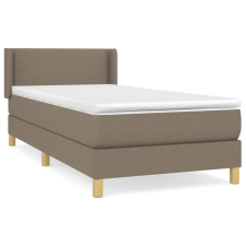 vidaXL tópszínű szövet rugós ágy matraccal 80 x 200 cm (3130149) ágy és ágykellék