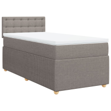 vidaXL tópszínű szövet rugós ágy matraccal 80 x 200 cm (3287301) ágy és ágykellék
