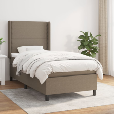 vidaXL tópszínű szövet rugós ágy matraccal 90 x 190 cm ágy és ágykellék