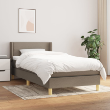 vidaXL tópszínű szövet rugós ágy matraccal 90 x 190 cm ágy és ágykellék
