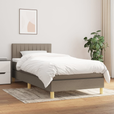 vidaXL tópszínű szövet rugós ágy matraccal 90 x 190 cm ágy és ágykellék