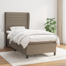 vidaXL tópszínű szövet rugós ágy matraccal 90 x 190 cm ágy és ágykellék