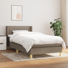 vidaXL tópszínű szövet rugós ágy matraccal 90 x 200 cm ágy és ágykellék