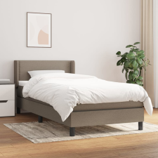 vidaXL tópszínű szövet rugós ágy matraccal 90 x 200 cm ágy és ágykellék