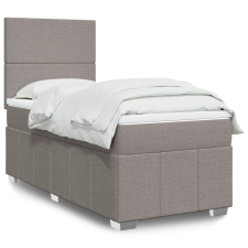 vidaXL tópszínű szövet rugós ágy matraccal 90 x 200 cm ágy és ágykellék