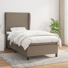 vidaXL tópszínű szövet rugós ágy matraccal 90 x 200 cm ágy és ágykellék