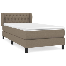vidaXL tópszínű szövet rugós ágy matraccal 90 x 200 cm (3126457) ágy és ágykellék