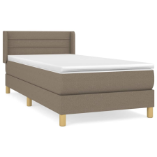 vidaXL tópszínű szövet rugós ágy matraccal 90 x 200 cm (3130325) ágy és ágykellék