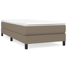 vidaXL tópszínű szövet rugós ágy matraccal 90 x 200 cm (3144049) ágy és ágykellék