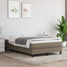 vidaXL Tópszínű szövet rugós ágykeret 120 x 200 cm ágy és ágykellék