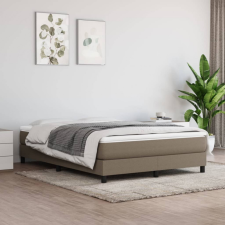 vidaXL Tópszínű szövet rugós ágykeret 140x200 cm ágy és ágykellék