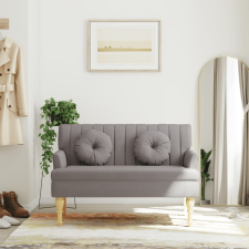 vidaXL tópszínű szövetpad párnákkal 113x64,5x75,5 cm bútor