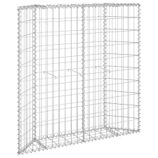 vidaXL trapéz alakú horganyzott acél gabion magaságyás 100x20x100 cm (145653) kerti tárolás