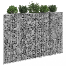 vidaXL trapéz alakú horganyzott acél gabion magaságyás 150x20x100 cm kerti tárolás