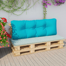 vidaXL türkiz szövet raklapkanapé párna 120x40x12 cm kerti bútor